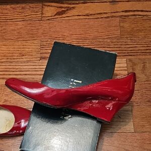 Ralph Lauren Women's Red Patent Leather Shoes